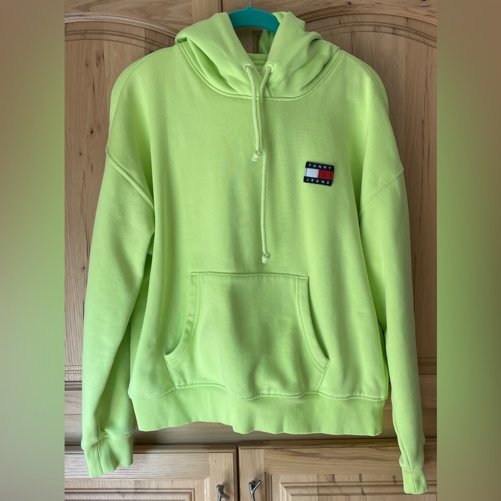 Tommy Hilfiger Green Half-Zip Sweater Relaxed Fit